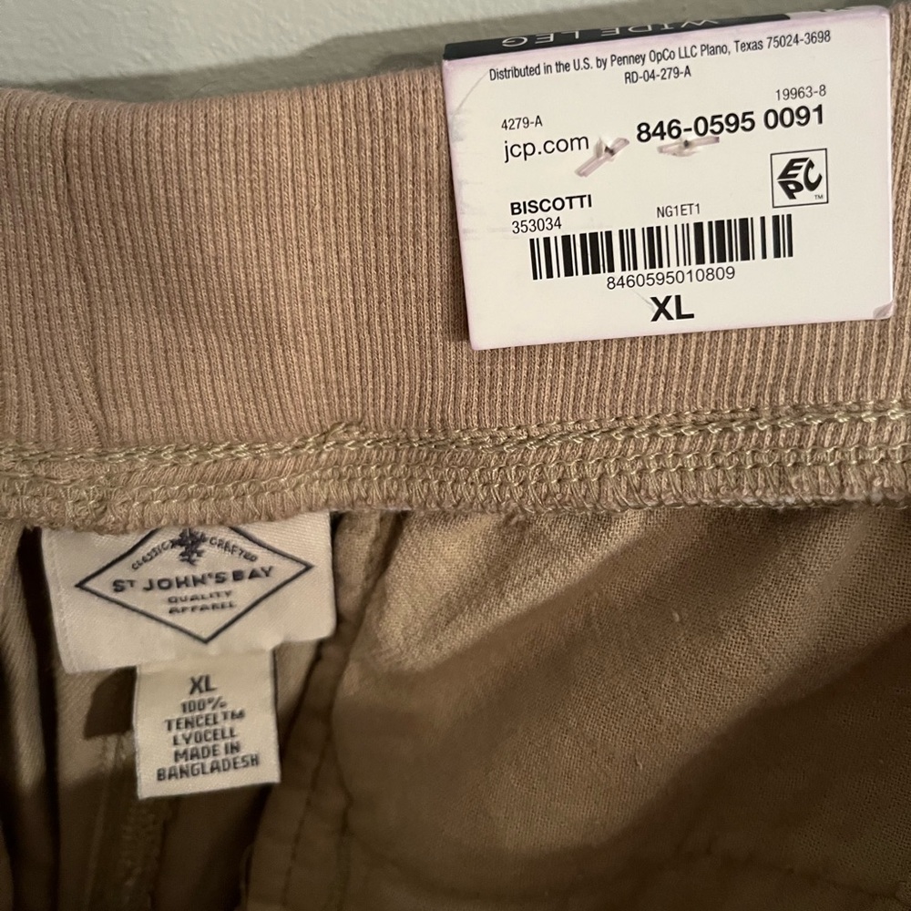 3 NEW Pairs of Pants- St. John's Bay Wide Leg Crop High Rise Pants - Picture 12 of 16